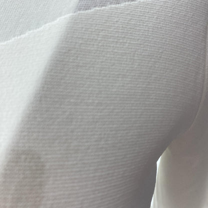 White Long Sleeve Compact Knit Miracle Dress