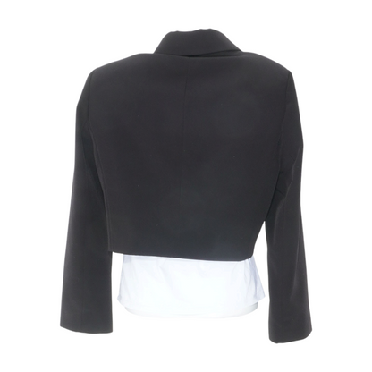 Black Solid Blazer