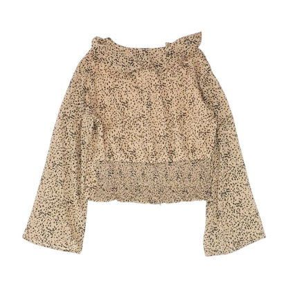 Brown Graphic Blouse