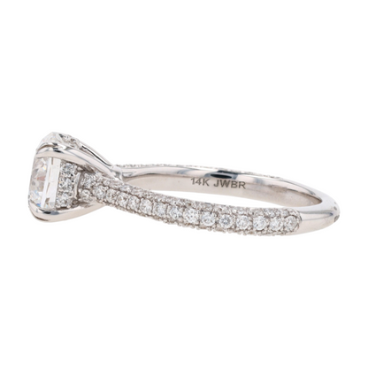 2 3/4 ctw 14K White Gold Lab Grown Diamond Engagement Ring
