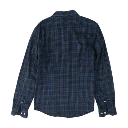 Blue Plaid Flannel Button Down