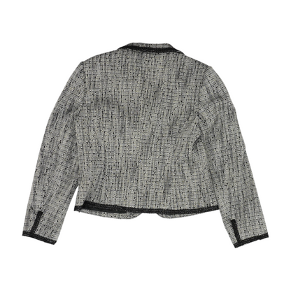 White Check Blazer