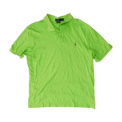 Green Solid Short Sleeve Polo