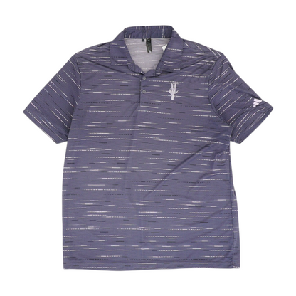 Purple Print Short Sleeve Polo
