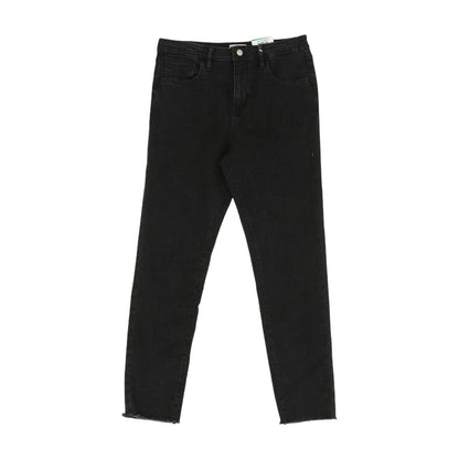 Black Solid Skinny Jeans