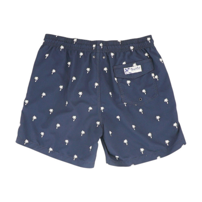 Navy Print Swim Bottom