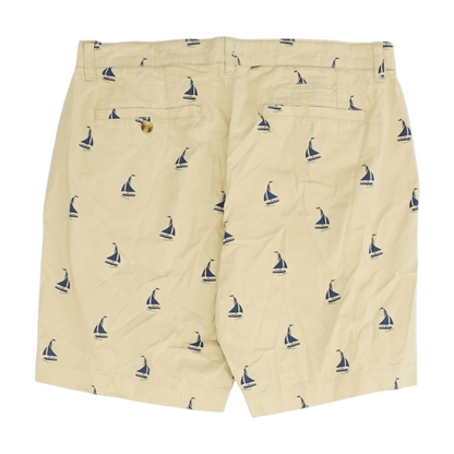 Tan Print Chino / Khaki Shorts