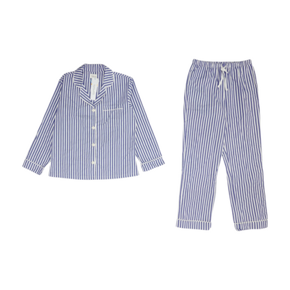 Purple Striped Pajama Set