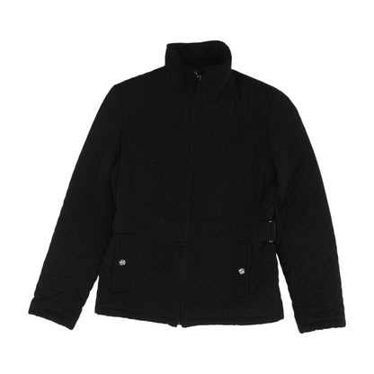 Black Solid Topcoat Coat