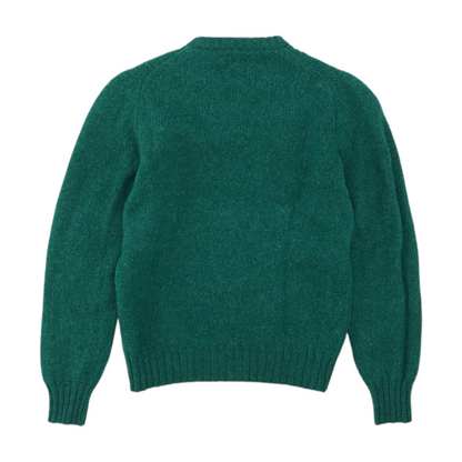 Vintage Green Solid Pullover Sweater