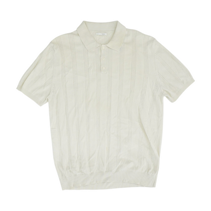 Ivory Solid Short Sleeve Polo