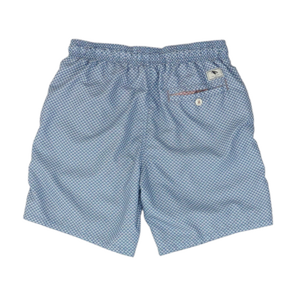 Blue Geometric Swim Bottom