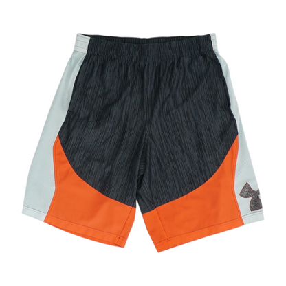 Gray Abstract Active Shorts