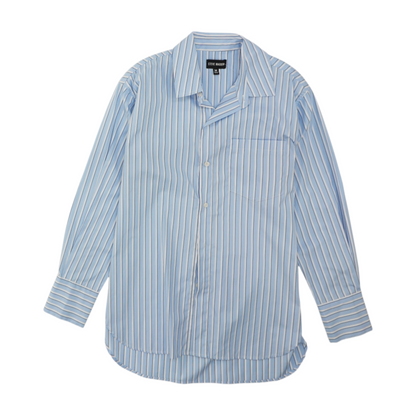 Blue Striped Long Sleeve Button Down