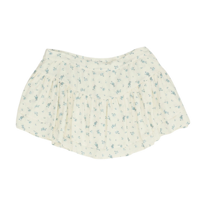 Ivory Floral Mini Skort