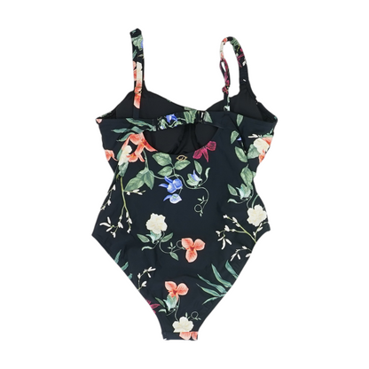 Black Floral One-Piece