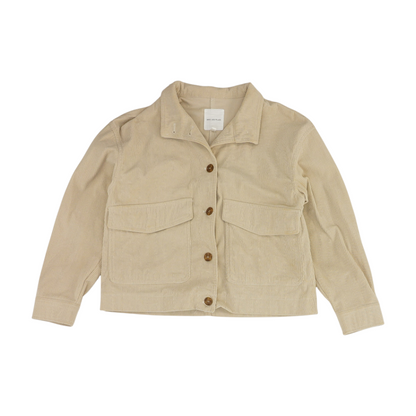 Beige Solid Jacket