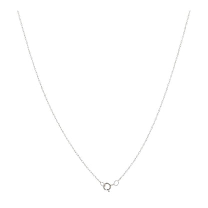 1/8 Ct 14K White Gold Diamond Mini Cross Pendant Necklace