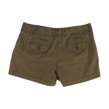 Brown Solid Chino Shorts