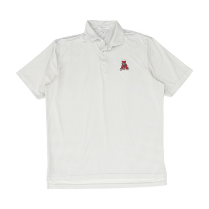 Gray Abstract Short Sleeve Polo