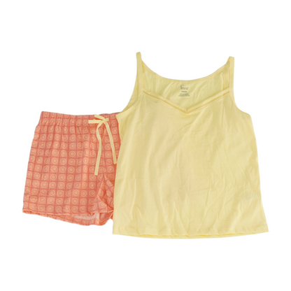 Yellow Solid Pajama Set