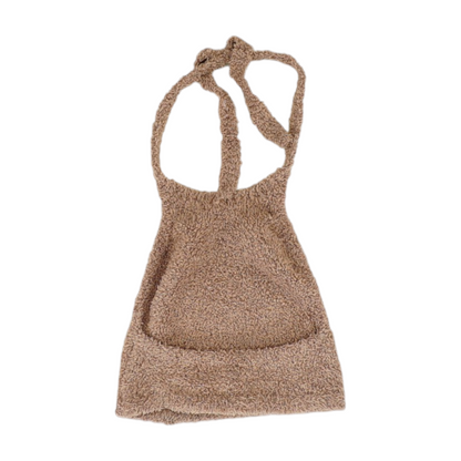 Brown Solid Pajama Top