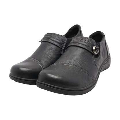 Black Slip-On Flats