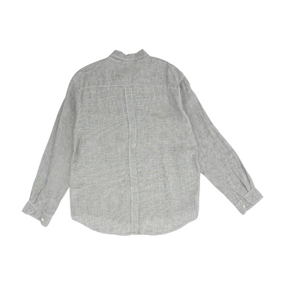 Brown Houndstooth Long Sleeve Button Down