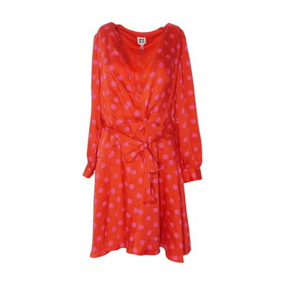 Red Polka Dot Midi Dress