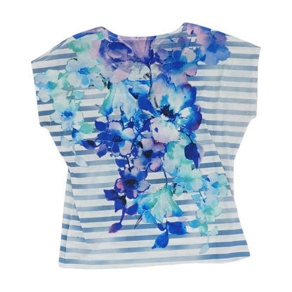 Blue Floral Blouse