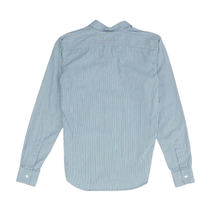 Blue Striped Long Sleeve Button Down