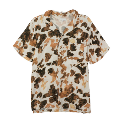 Multi Print Short Sleeve Button Down