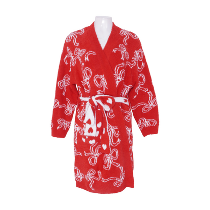 Red Graphic Robe