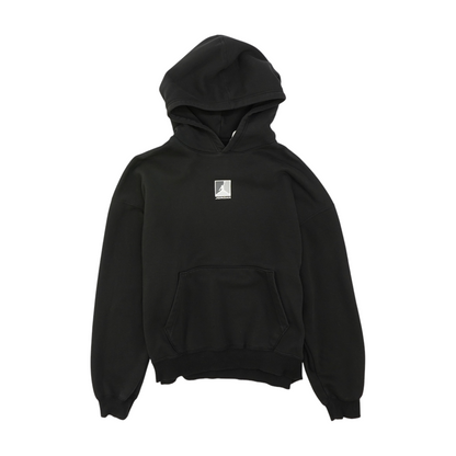 Black Solid Hoodie Pullover