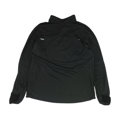 Black Solid 1/4 Zip Pullover