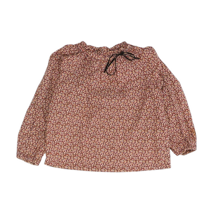 Burgundy Print Blouse