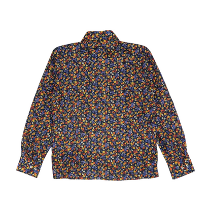Vintage Navy Floral Long Sleeve Button Down