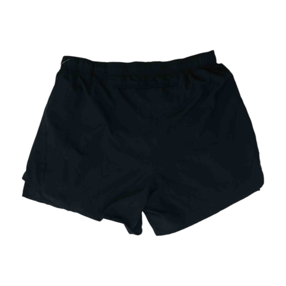 Black Solid Active Shorts