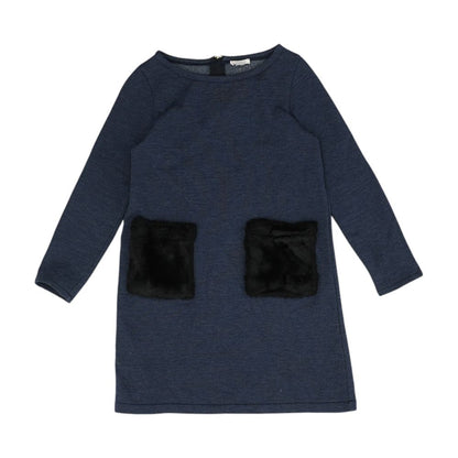 Navy Solid Dress