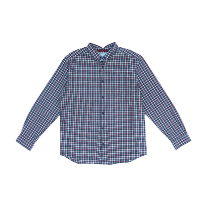 Red Plaid Long Sleeve Button Down