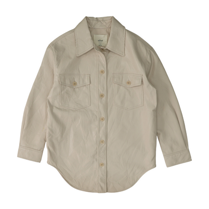 Beige Solid Jacket