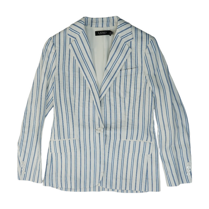 White Striped Blazer