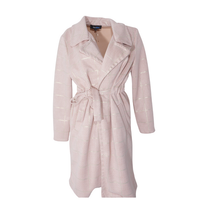 Pink Houndstooth Coat