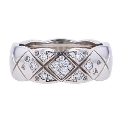 1/5 ctw 18K White Gold Diamond Band Ring