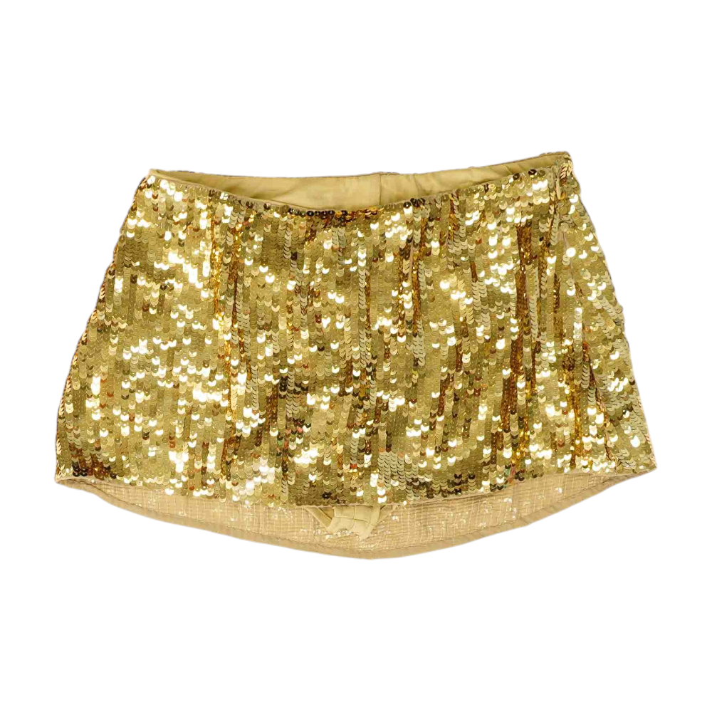 Gold Mini Skort