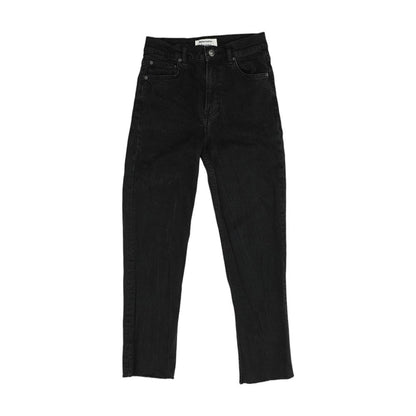Black Mid Rise Skinny Leg Jeans