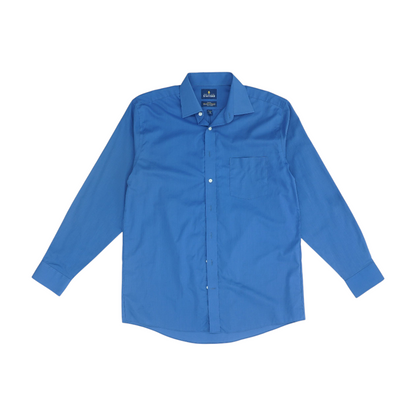 Navy Solid Long Sleeve Button Down