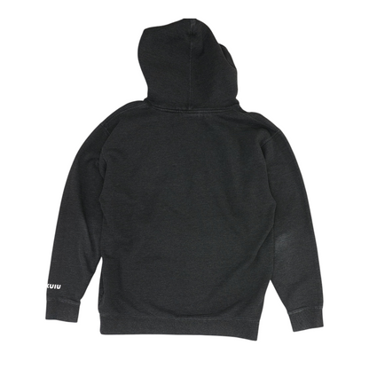 Gray Solid Hoodie Pullover
