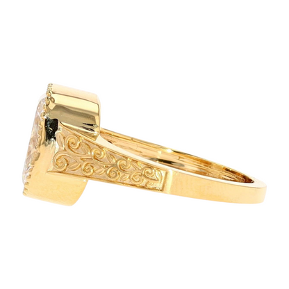 3 ctw 14K Yellow Gold Lab Grown Diamond Engagement Ring