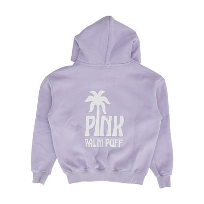 Lavender Solid Hoodie Pullover